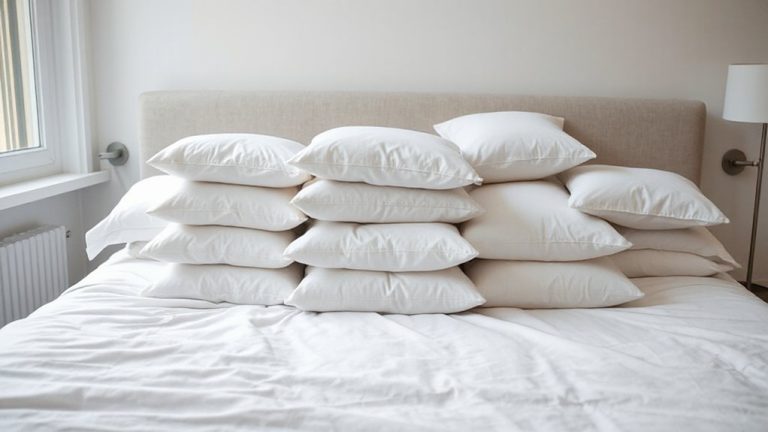 pillow arrangements for calming sessions