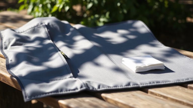 portable mat with zippered pocket