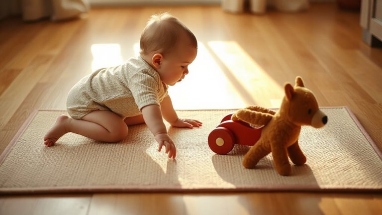 positioning toy beyond crawling reach