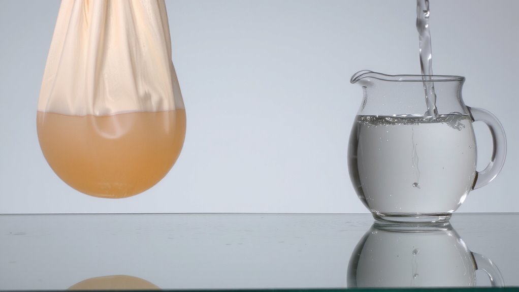 pour water for calm