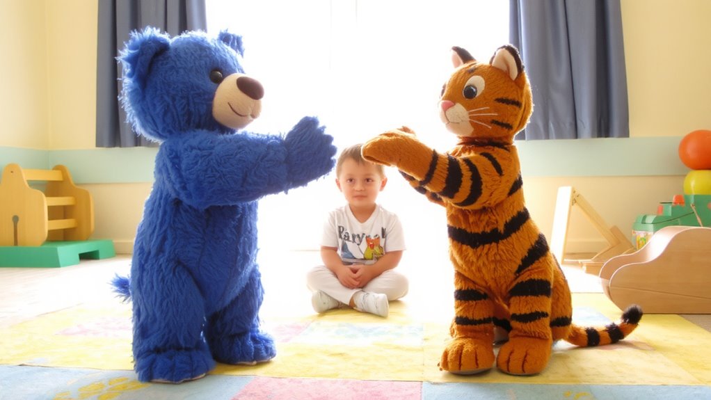 puppets teach toddlers emotional skills