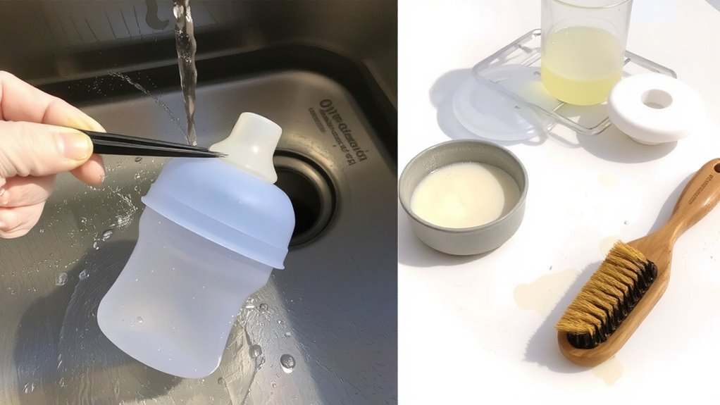 remove valves carefully with tools