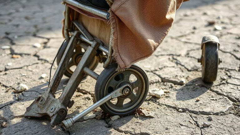 retire stroller immediately upon detection