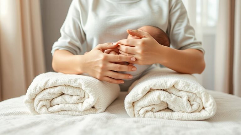 rolled towels support wrists