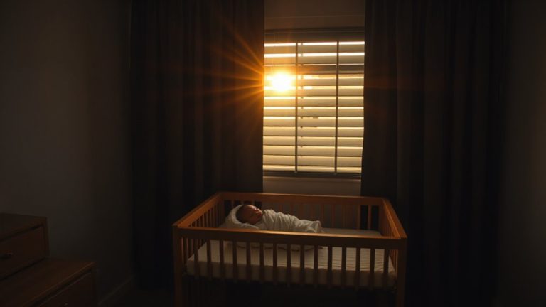 room darkening supports infant circadian rhythm