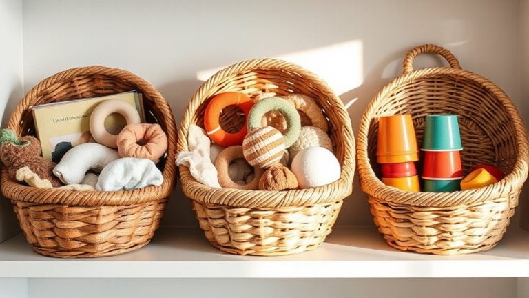 rotate toy baskets weekly