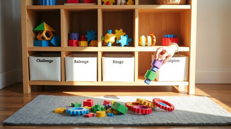 rotate toys systematically for novelty