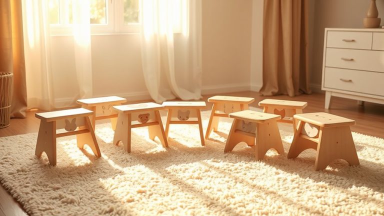 safe and adorable nursery stools