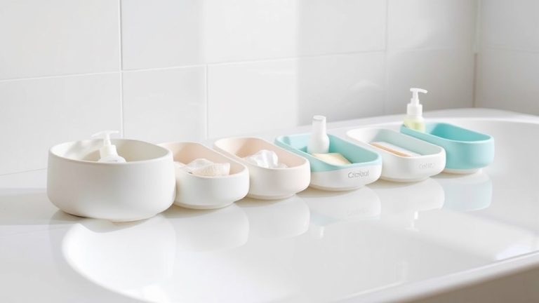 safe and organized baby bath caddies