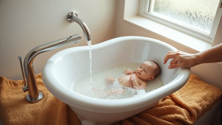 safe newborn bathtub temperature control
