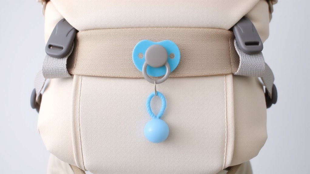 safe reinforced pacifier clip design