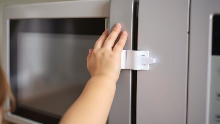 safety latches prevent microwave burns