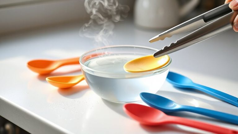 sanitize silicone utensils properly