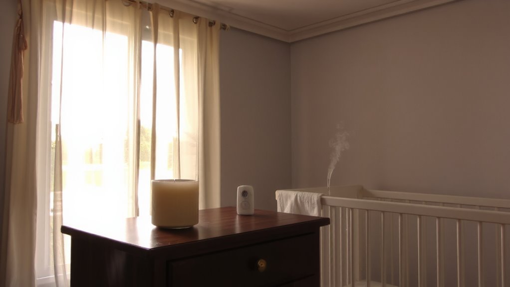 scented candles pollute nursery air