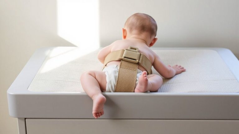 secure baby with straps