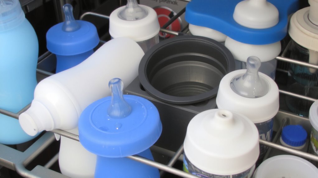 secure bottle and nipple storage