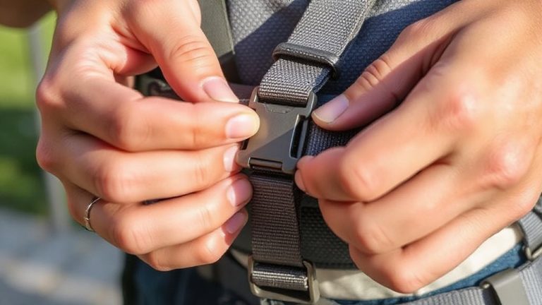 secure buckles carefully