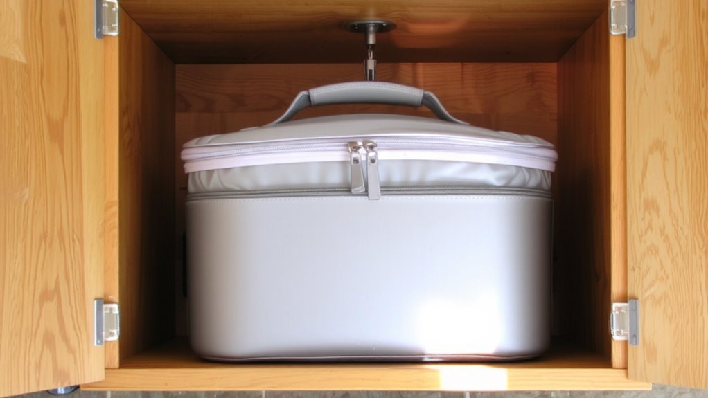 secure elevated cooler storage