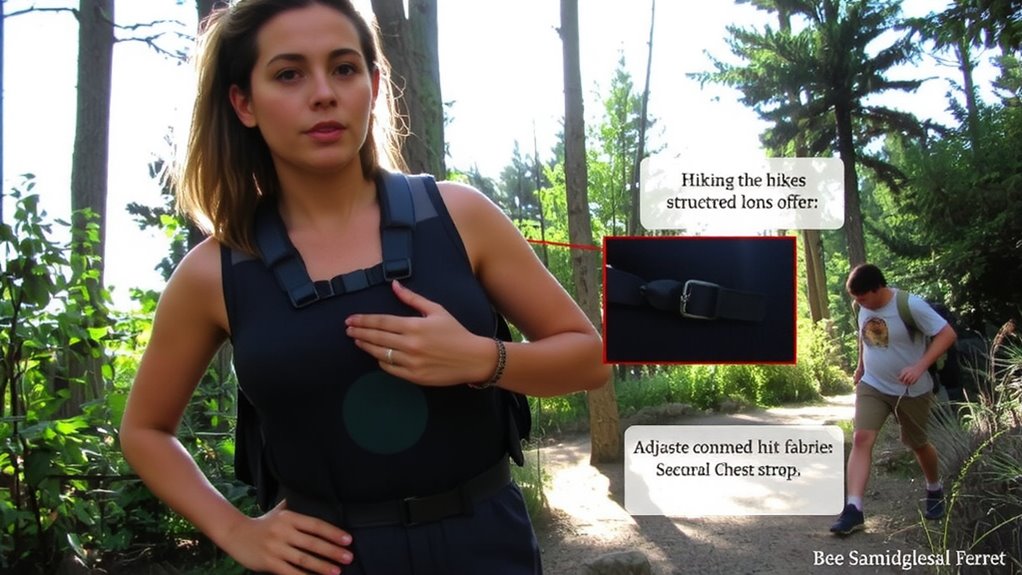 secure fit with adjusted straps