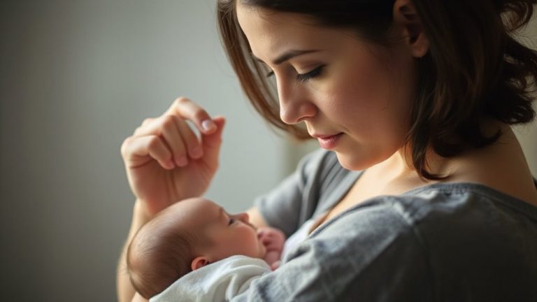 secure hair focus infant mouth