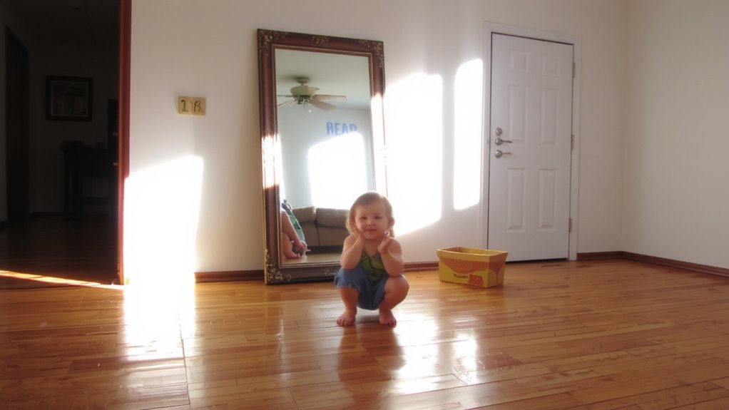 self soothing through mirror play