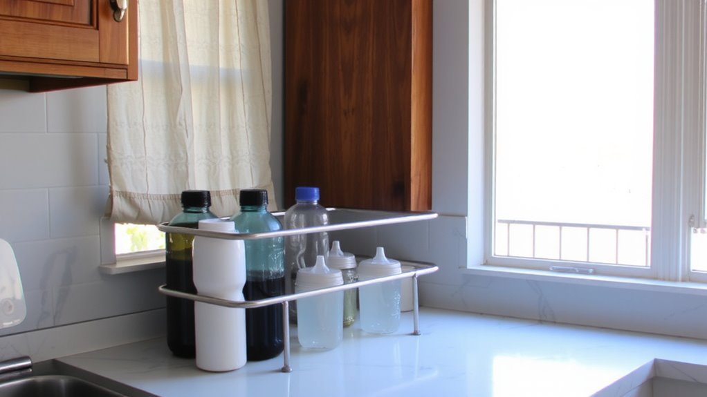 shaded corner drying rack