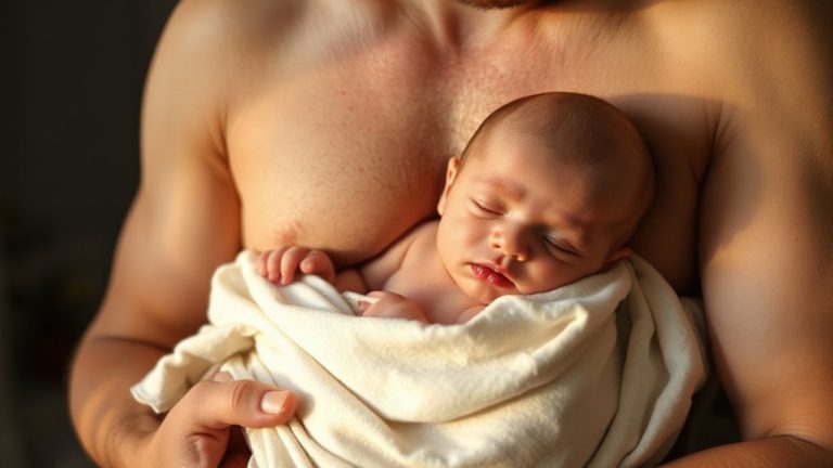 skin contact calms sensory babies