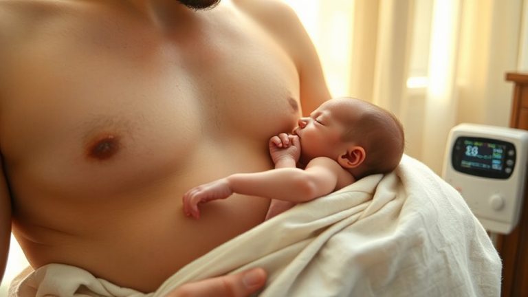 skin to skin lowers newborn stress