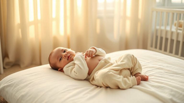 sleep sack with open belly