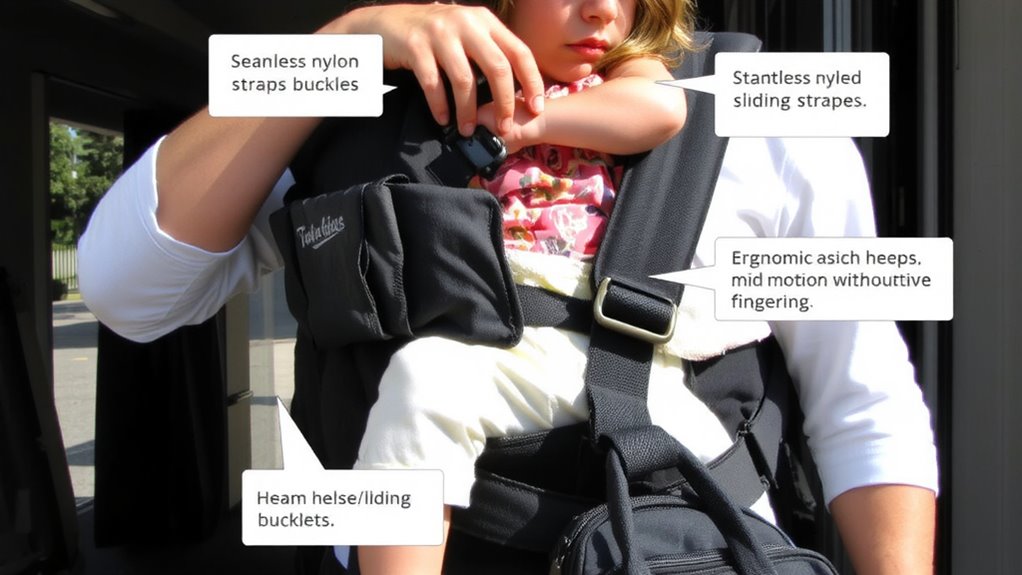smooth durable sliding straps