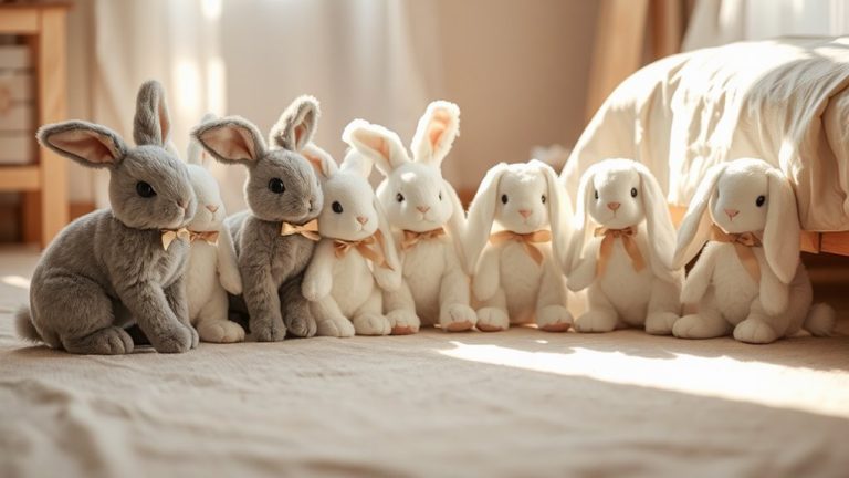 soft cuddly stuffed bunnies