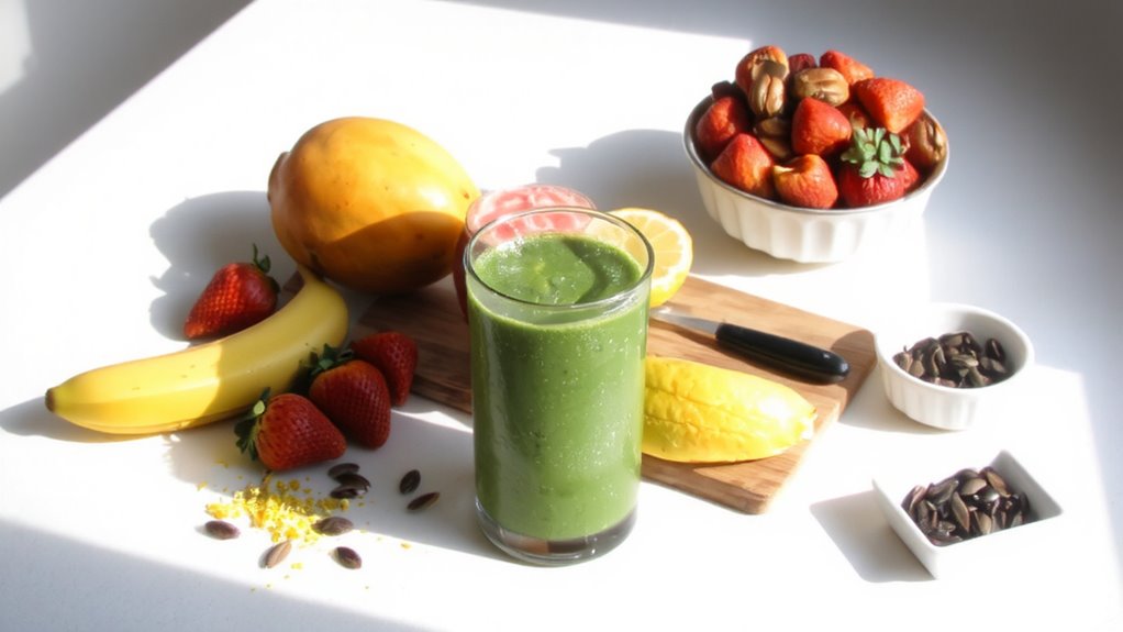 spinach seeds blender energy