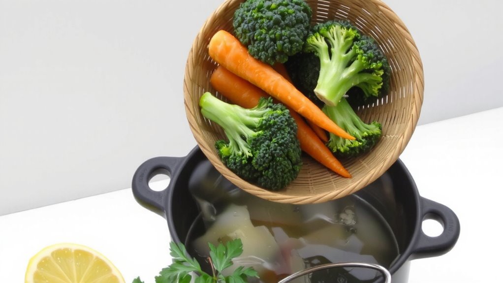 steam for nutrient retention