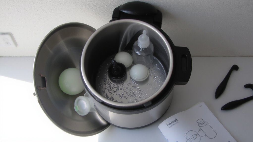 steam sterilizer safety steps