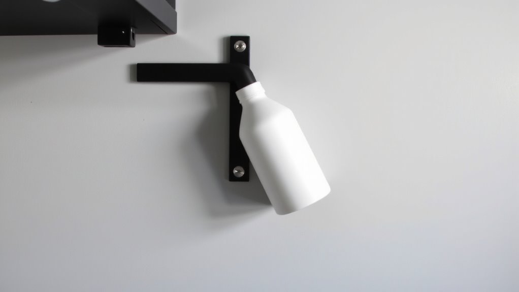steel bracket with swivel arm