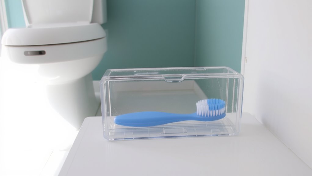 store toothbrush away from toilet