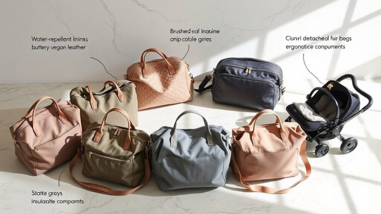 stylish functional diaper bags