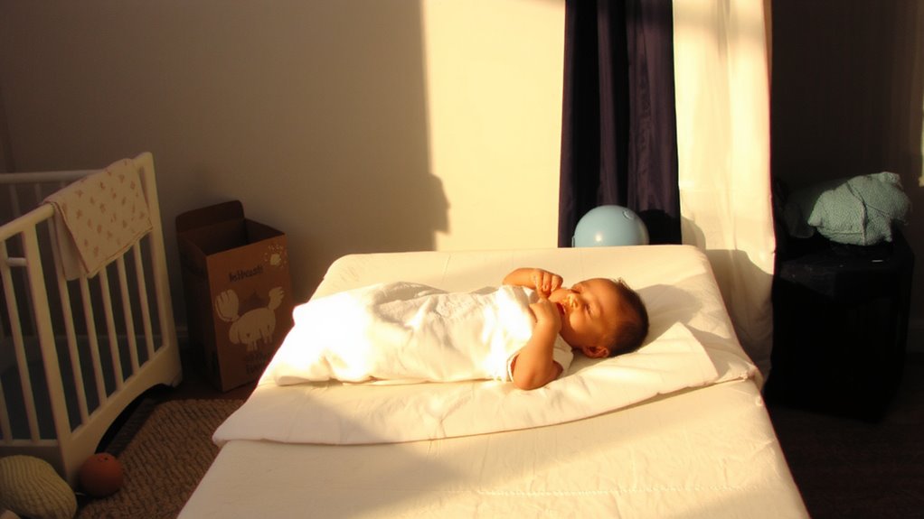 swaddle with consistent routine