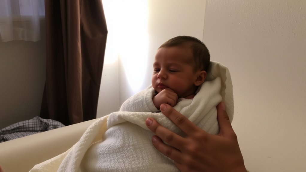 swaddling for deep pressure calm