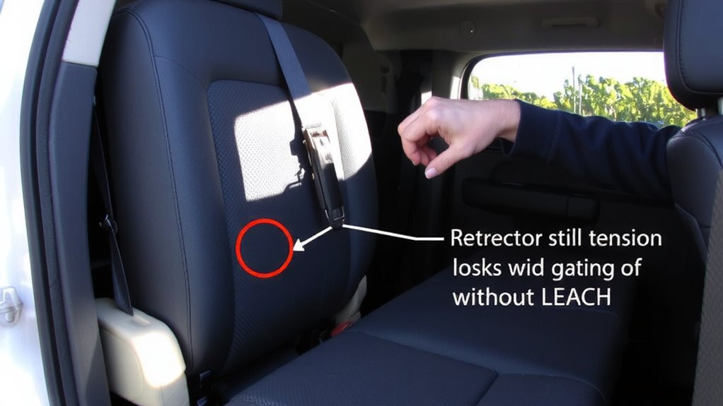 test seat belt lock