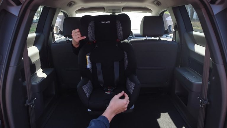 third row car seat installation