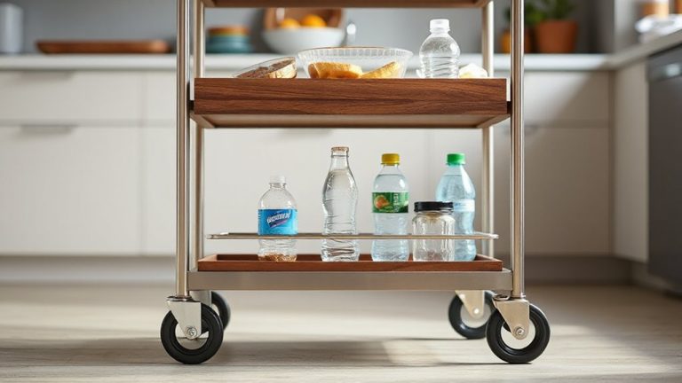 three tier snack transport cart