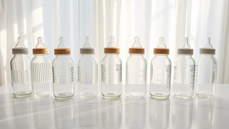 top glass feeding bottles