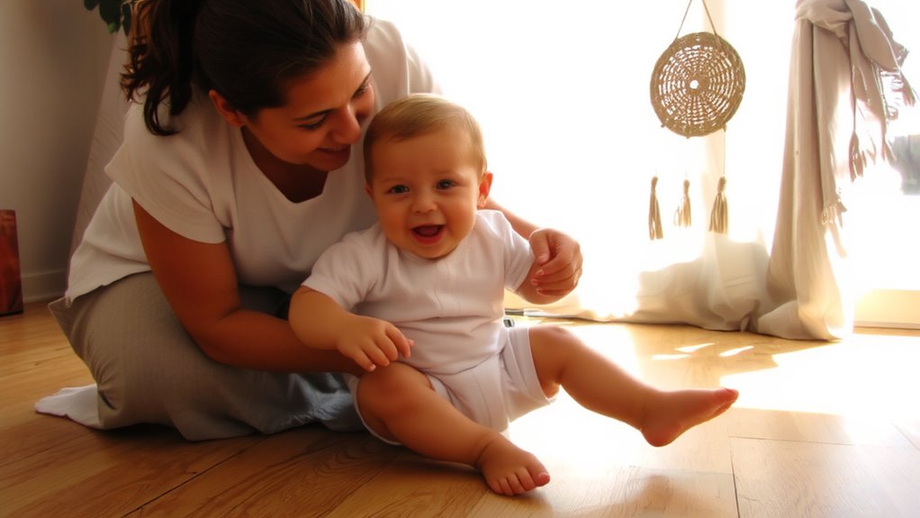 touch boosts baby babbling