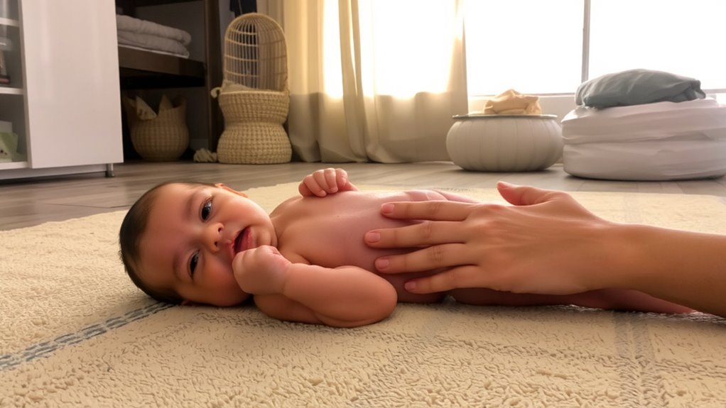 tummy pain silences babbling
