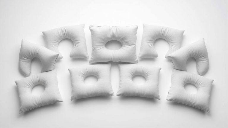 u shaped pillow guide