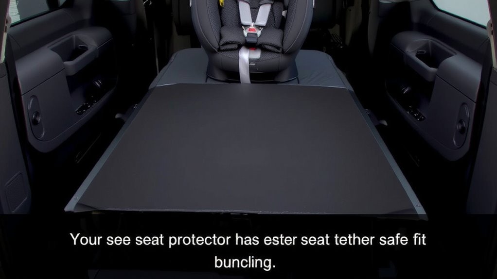 use thin compatible seat protectors