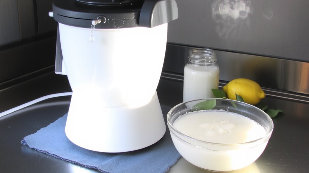 vinegar and baking soda sanitize