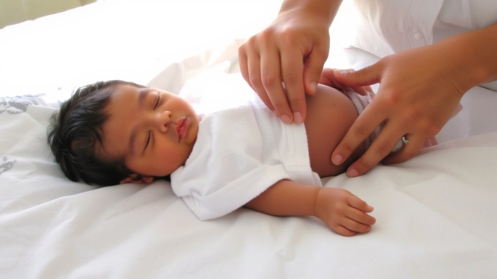warm compresses ease baby gas