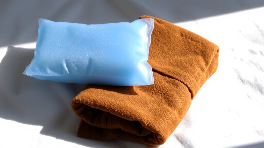 warmth for early soreness cold for swelling